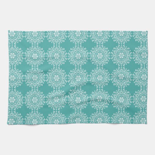 Blue Spruce Mandala Handtuch (Horizontal)