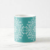 Blue Spruce Mandala Kaffeetasse (Mittel)