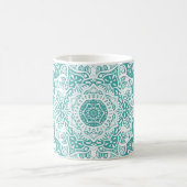 Blue Spruce Mandala Kaffeetasse (Mittel)