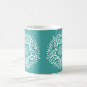 Blue Spruce Mandala Kaffeetasse (Mittel)