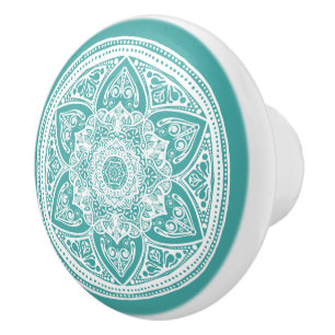 Blue Spruce Mandala Keramikknauf
