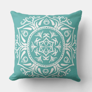 Blue Spruce Mandala Kissen