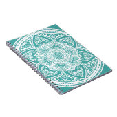 Blue Spruce Mandala Notizblock (Rechte Seite)