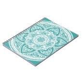 Blue Spruce Mandala Notizblock (Linke Seite)