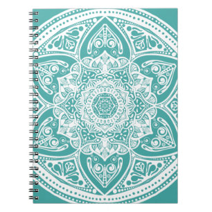 Blue Spruce Mandala Notizblock