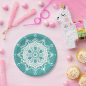 Blue Spruce Mandala Pappteller (Party)