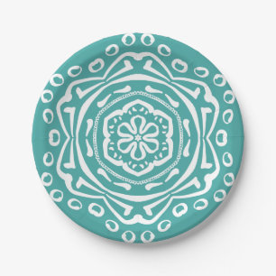 Blue Spruce Mandala Pappteller