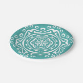 Blue Spruce Mandala Pappteller (Schrägansicht)