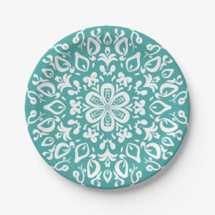 Blue Spruce Mandala Pappteller