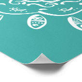 Blue Spruce Mandala Poster (Ecke)
