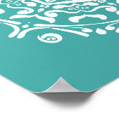 Blue Spruce Mandala Poster (Ecke)