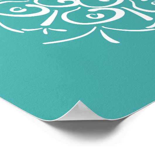 Blue Spruce Mandala Poster (Ecke)