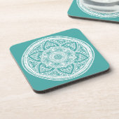 Blue Spruce Mandala Untersetzer (Linke Seite)
