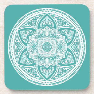 Blue Spruce Mandala Untersetzer