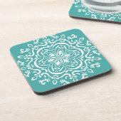 Blue Spruce Mandala Untersetzer (Linke Seite)