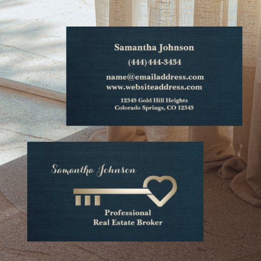 Blue Spruce Real Anwesen Business Card Visitenkarte