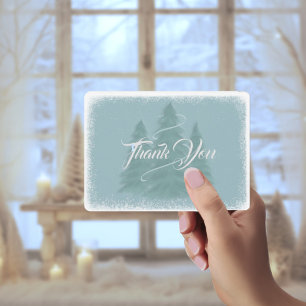 Blue Spruce Weihnachten Danke-Card Dankeskarte