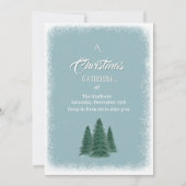 Blue Spruce Weihnachts-Einladung Einladung (Vorderseite)