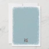Blue Spruce Weihnachts-Einladung Einladung (Rückseite)