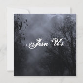 Blue Spuk Sky Custom Halloween Einladungen (Vorderseite)