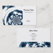 Blue Spun Thread Visitenkarte (Vorne/Hinten)
