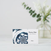 Blue Spun Thread Visitenkarte (Stehend Vorderseite)