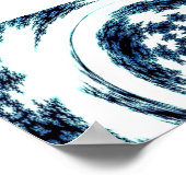 Blue Spun Threads Poster (Ecke)