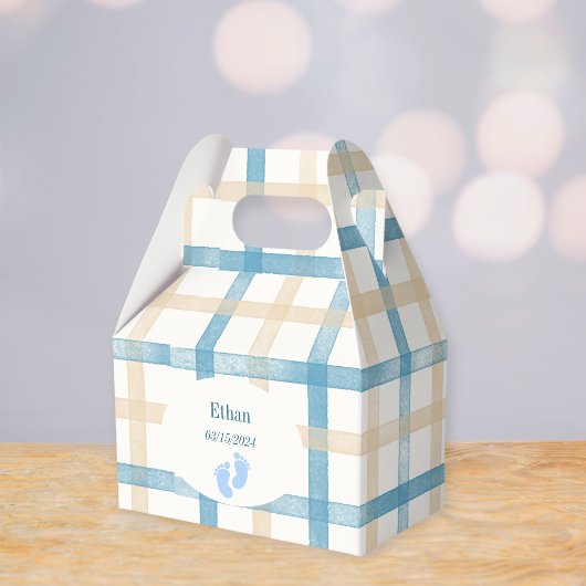 blue square boxes - birthday - birth geschenkschachtel