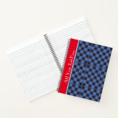 Blue Square Design Spiral Notebook Notizblock (Innenseite)