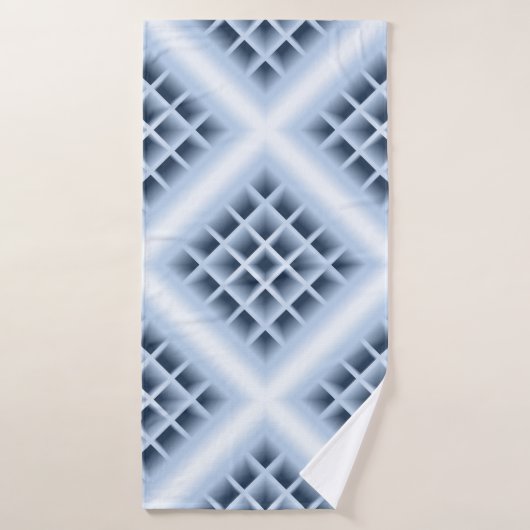 Blue square holes pattern badehandtuch (Badehandtuch)