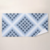 Blue square holes pattern badehandtuch (Badehandtuch)