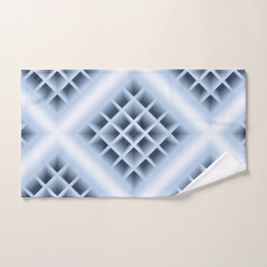 Blue square holes pattern handtuch (Handtuch)
