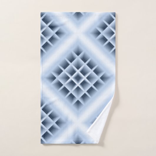 Blue square holes pattern handtuch (Handtuch)