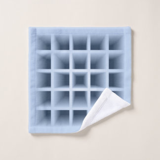 Blue square holes pattern waschlappen