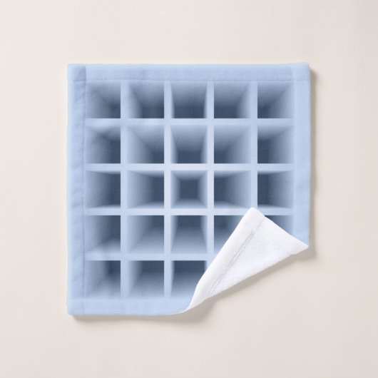 Blue square holes pattern waschlappen (Waschlappen)