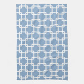 Blue Square Link Pattern Küche Handtücher (Vertikal)