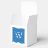 Blue Square Monogram Fevor Boxes Geschenkschachtel (Geöffnet)