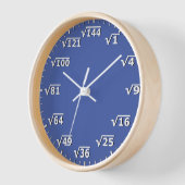 Blue Square Root Clock Mathematik Uhr (Winkel)