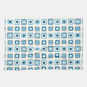 Blue Squares in Blue Squares auf blauen Plätzen Handtuch (Horizontal)