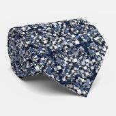 Blue Squares Neck Tie Krawatte (Gerollt)