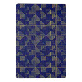 Blue Squares Notebook Mini Klemmbrett (Rückseite)