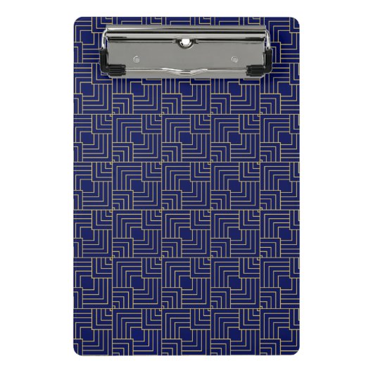 Blue Squares Notebook Mini Klemmbrett (Vorderseite)