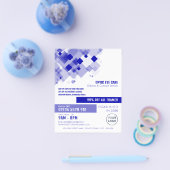 Blue Squares, Optician, Technical Practitioner Flyer (Einzeln)