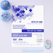 Blue Squares, Optician, Technical Practitioner Flyer (Einzeln)