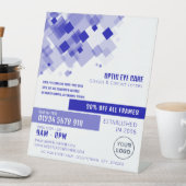 Blue Squares, Optician, Technical Practitioner Sockelschild (In Situ)