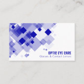 Blue Squares, Optician, Technical Practitioner Visitenkarte (Vorderseite)