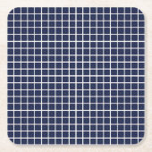 Blue Squares Paper Untersetzer (Vorderseite)