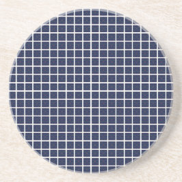 Blue Squares Sandstone Untersetzer