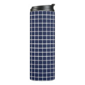 Blue Squares Thermal Tumbler Thermosbecher (Nach links gedreht)