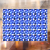 Blue Squarish Pattern Fensteraufkleber (Blatt 2)